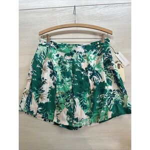 NWT ANTHROPOLOGIE Kadu Pleated Skort Shorts by‎ Elevenses, Size 4 Tropical, $88